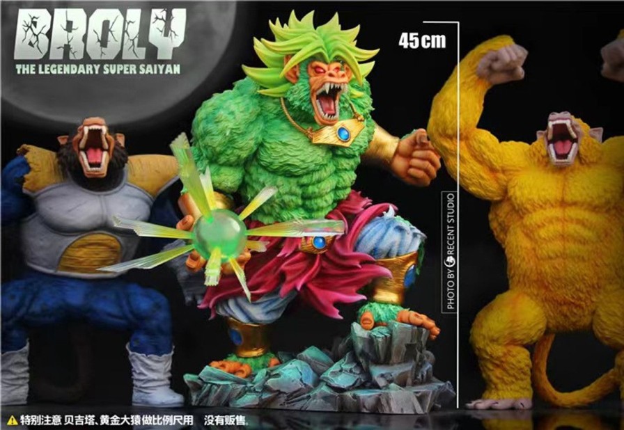 Dragonball Crescent Studio | 【In-Stock】Crescent Studio Ape Broly Resin Statue With Led