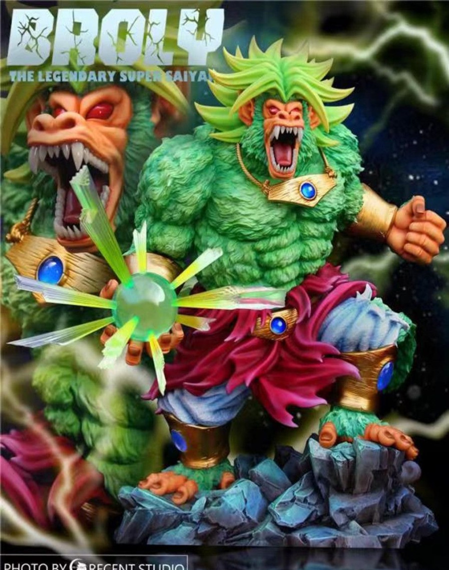 Dragonball Crescent Studio | 【In-Stock】Crescent Studio Ape Broly Resin Statue With Led