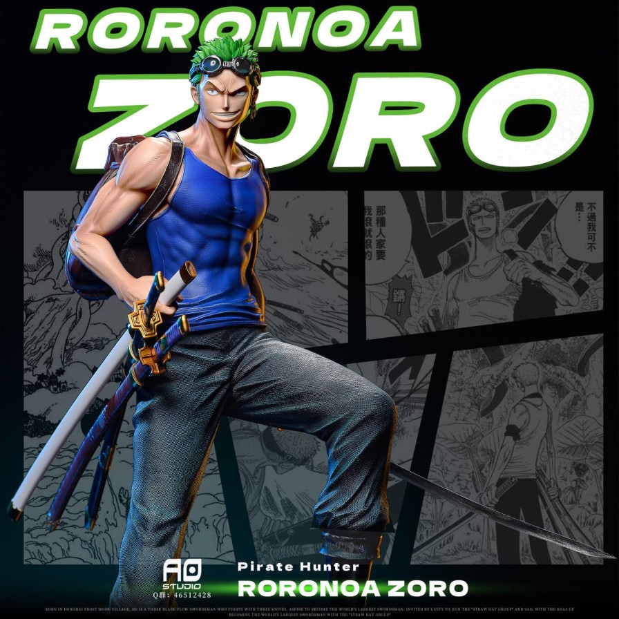 One Piece AO Studios | 【Pre-Order】Ao Studio Zoro 2.0 With 2 Heads