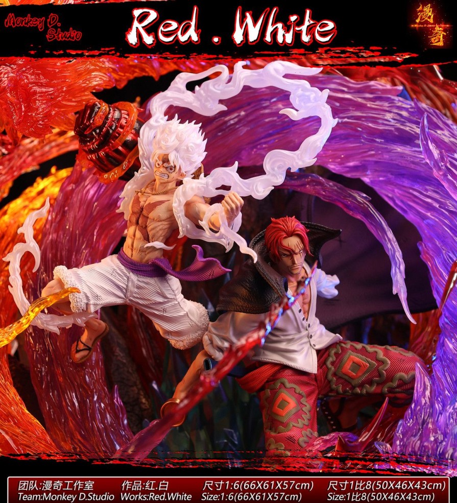 Pre-Order MonBest D Studio | 【Pre-Order】Monkey D Studio 1/8 & 1/6 Luffy & Shanks With Led