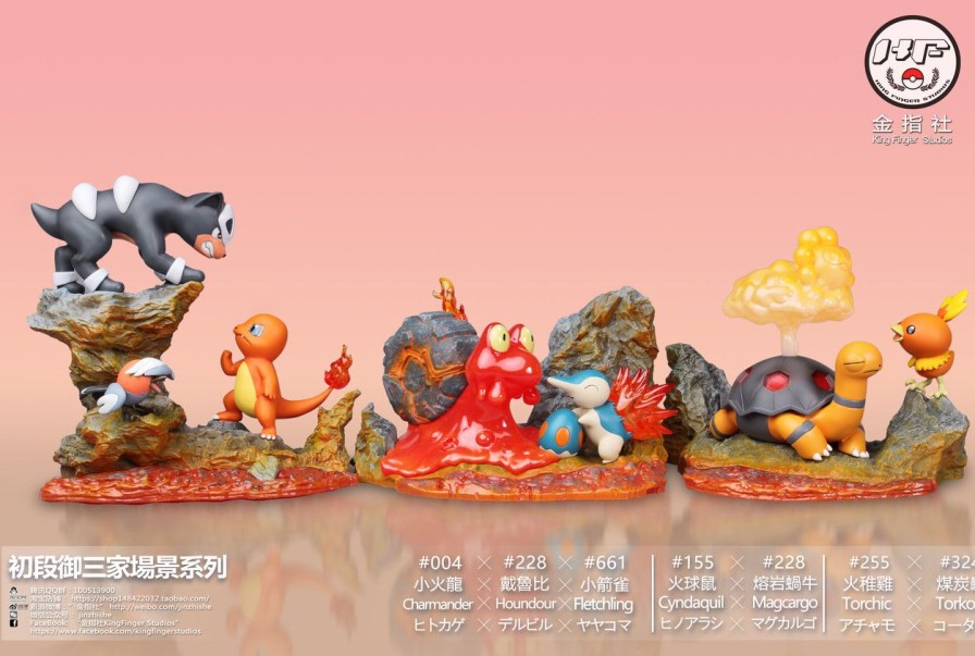 Pokemon King Figure studio | 【In-Stock】King Figure Studio Charmander Fire Full Set Free Shipping