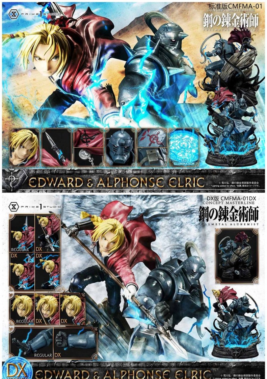 In-Stock Prime 1 Studio | 【In-Stock】Prime 1 Studio 1/6 Edward & Alphonse Elric Dx