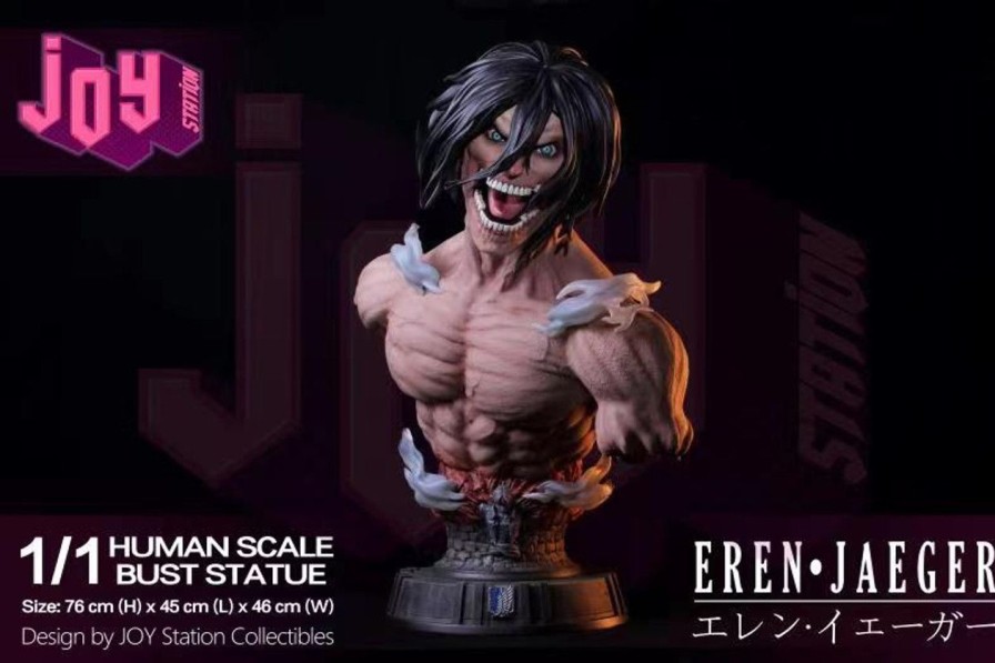 In-Stock JOY Station collection | 【In-Stock】Joy Station Collection 1/1 Attack On Titan Eren Jaeger Bust Free Shipping