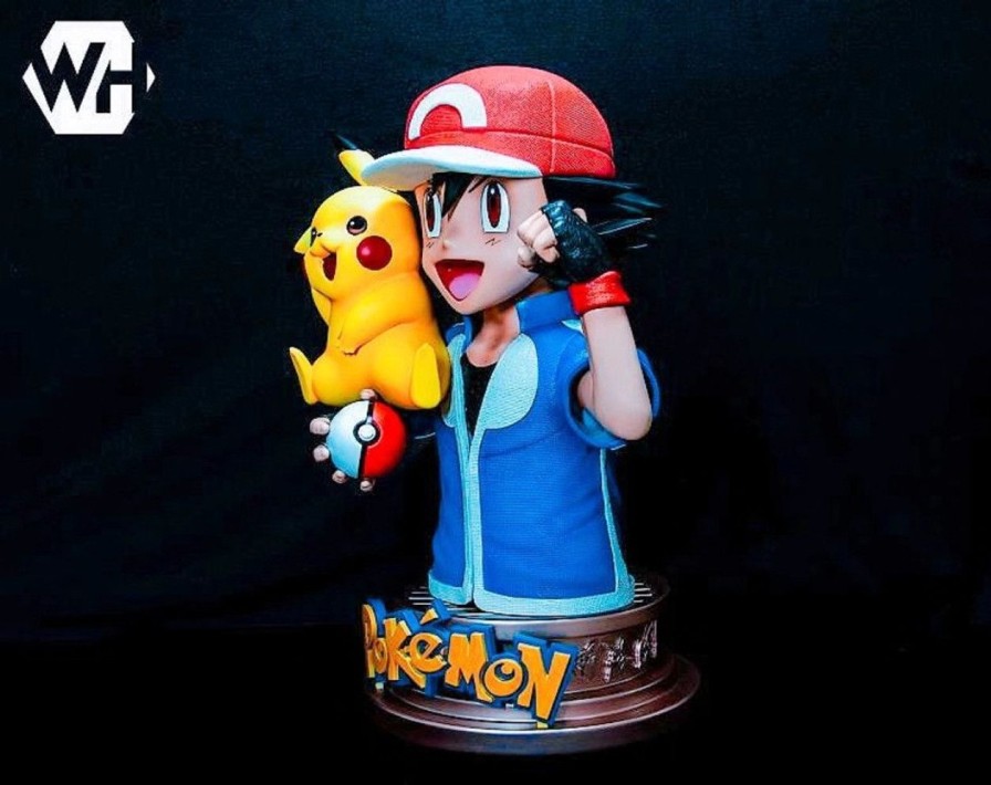 Pokemon Fanatic Anime Store | 【Pre-Order】W.H-Studio 1/2 Scaleash Ketchum& Pikachuresin Statue